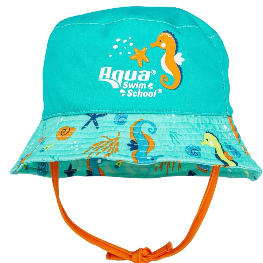 SwimSchool

Aqua SwimSchool Seahorse Polyester Bucket Hat, Orange & Teal